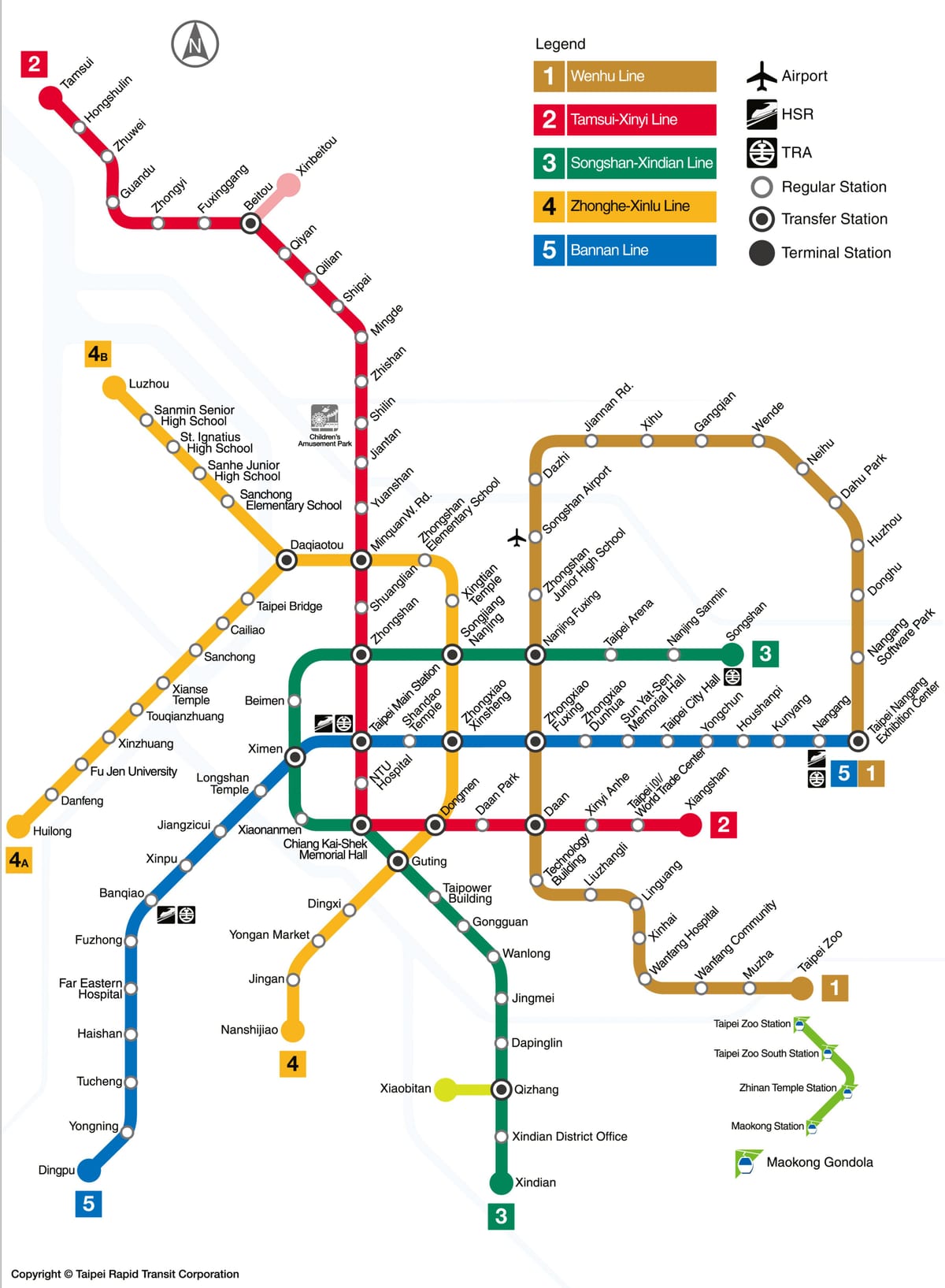 台北チューブの地図