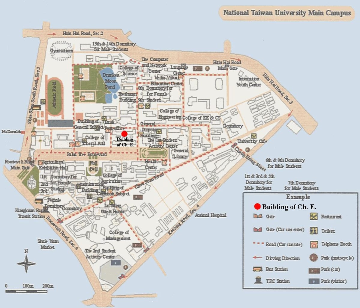 国立台湾大学キャンパスマップ
