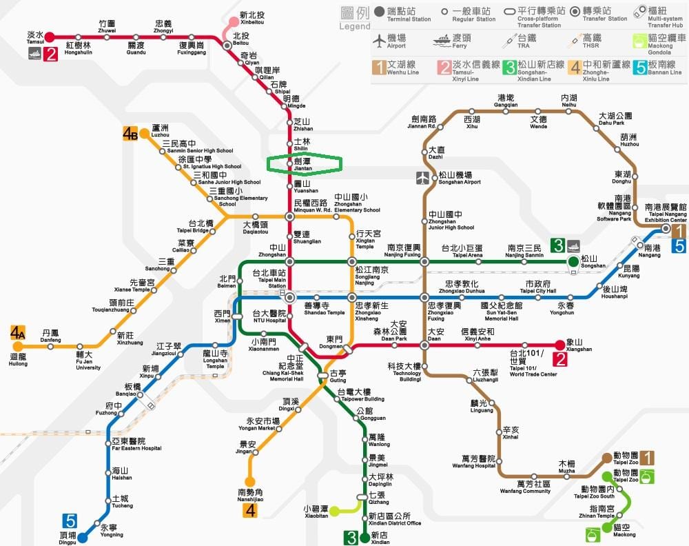 地図の士林夜市 