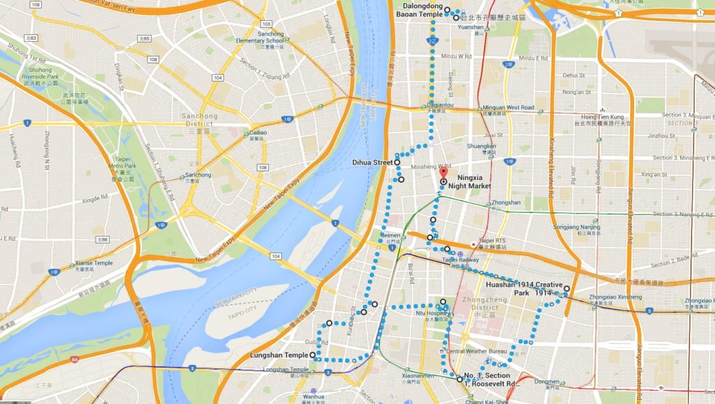 台北ubike地図