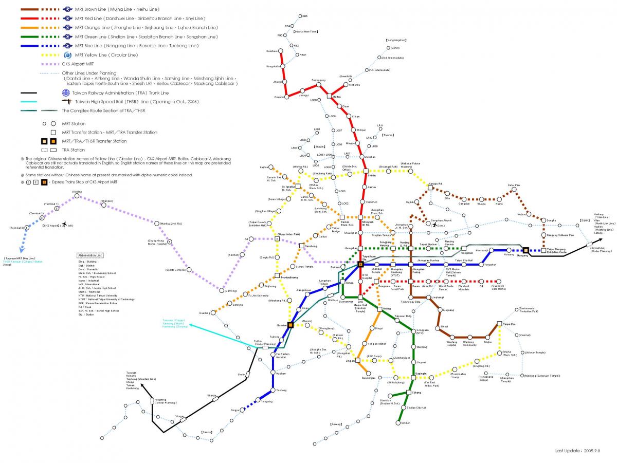 台北鉄道の地図