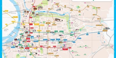 台北の観光名所の地図