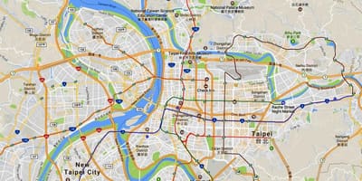 台北サイクリングの地図