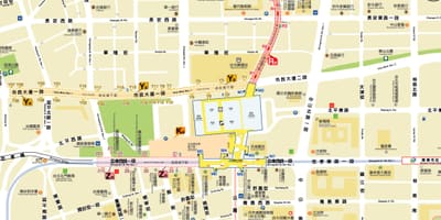地図の台北地下街