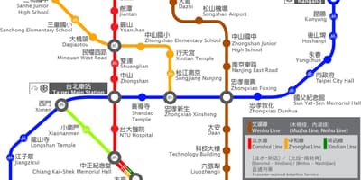 Thsr台北駅前の地図