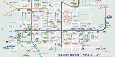 台湾mrt地図を見