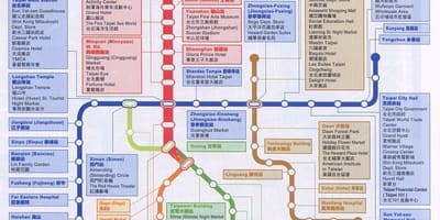 地図の北mrt地図や見どころ