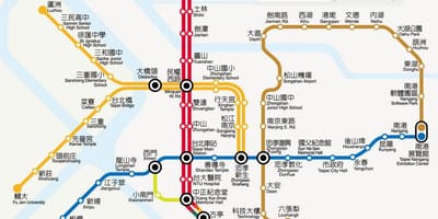 地図の北mrt運賃 