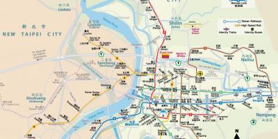 台北幹線鉄道駅の地図